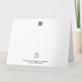 お父さんの日おめでとう ブルー・ホワイト カード (裏面)