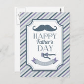 お父さんの日おめでとう ポストカード (正面/裏面)