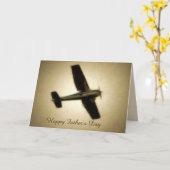 お父さんの日おめでとう-ヴィンテージ機 カード (黄色い花)