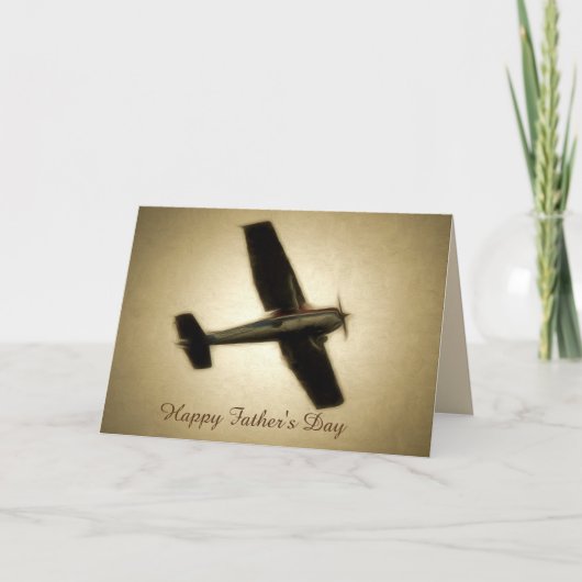 お父さんの日おめでとう-ヴィンテージ機 カード (正面)