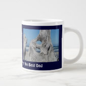 お父さんの日おめでとう！大型マグ海ビーチ ジャンボコーヒーマグカップ (右)