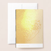 お父さんの日おめでとう 箔カード (裏面封筒付き)