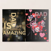 お父さんの日おめでとう 箔カード (内部)