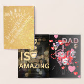 お父さんの日おめでとう 箔カード (ディスプレー)