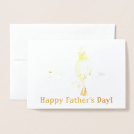 お父さんの日おめでとう 箔カード