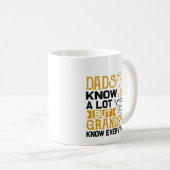 お父さんの日おもしろいのことを知っているおじいちゃん コーヒーマグカップ (正面右)