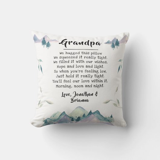 お父さんの日お恋しく思爺ちゃんおじいちゃん クッション (正面)