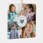 お父さんの日かわいいパパ愛する写真 セラミックオーナメント (右)