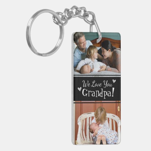 お父さんの日が大好きのおじいちゃん キーホルダー (正面左)