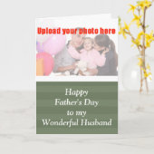 お父さんの日が妻の夫に カード (黄色い花)