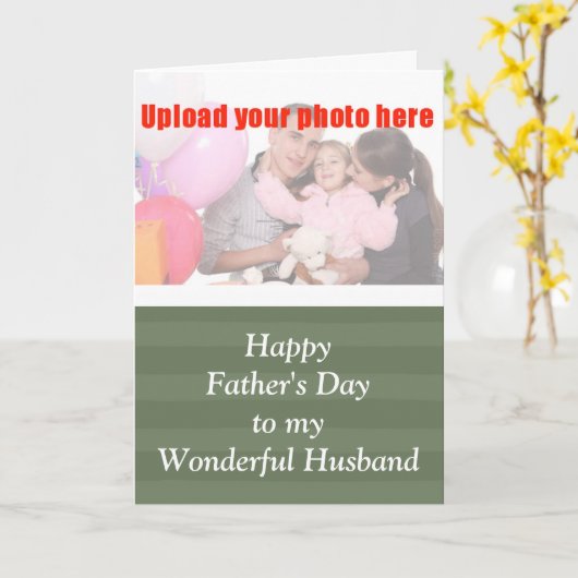 お父さんの日が妻の夫に カード (黄色い花)