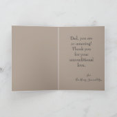 お父さんの日が家族の写真を作る カード (内部)