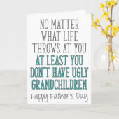 お父さんの日どんな命が投げても カード (黄色い花)