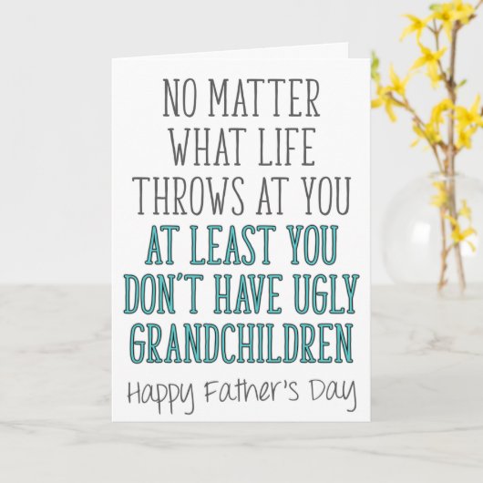 お父さんの日どんな命が投げても カード (黄色い花)