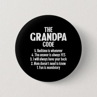 お父さんの日におじいちゃんに贈る面白いミーム The Grandpa Co 缶バッジ