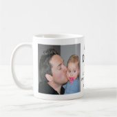 お父さんの日に初めておめでとう最高のパパ コーヒーマグカップ (左)