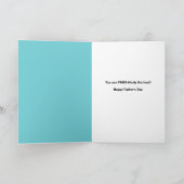 お父さんの日に最適なお父さんへのユーモア ネコのタイドレス 笑 シーズンカード (内部)