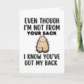 お父さんの日に最適なユーモアあふれるステップダッドカード シーズンカード (正面)