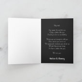 お父さんの日のおめでとうエレガント、カスタムパパの愛 カード (内部)