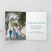 お父さんの日のおめでとうクール写真ミニマルのコラージュカード カード (内部)