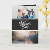 お父さんの日のお祝い写真集のギフトカード カード (黄色い花)