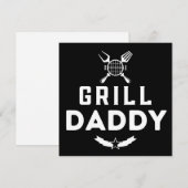 お父さんの日のためのグリルパパのBBQとスモーキング シーズンカード (正面/裏面)
