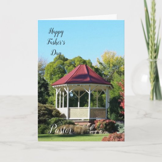 お父さんの日のカードを折って牧師に サンキューカード (正面)