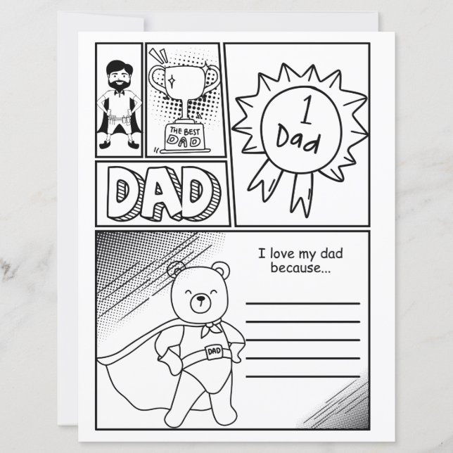 お父さんの日のカード子どもの形見 (正面)