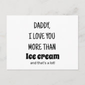 お父さんの日のギフト、ユーモアのあるお誕生日プレゼント ポストカード (正面)