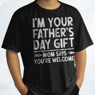 お父さんの日のプレゼントお母さんがあなたは歓迎そう Tシャツ