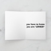 お父さんの日のロバ-あなたは愛されている カード (内部)