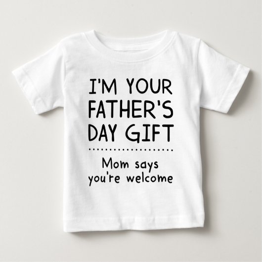 お父さんの日の現在の沿道の人よ ベビーTシャツ (正面)