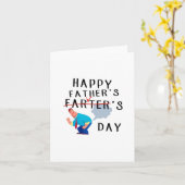 お父さんの日の贈り物カード、お父さんの日 カード (黄色い花)