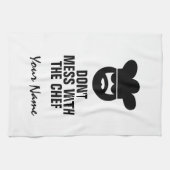 お父さんの日の贈り物シェフのbbq料理 キッチンタオル (横)