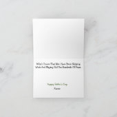 お父さんの日の面白いゴルフカード カード (内部)