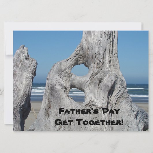 お父さんの日は集まって!招待状 / 案内状!青海 招待状 (正面)