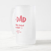 お父さんの日をパパする理由おもしろいに フロストグラスビールジョッキ (正面左)