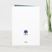 お父さんの日をロバ蹴ーとおもしろい願う カード (裏面)