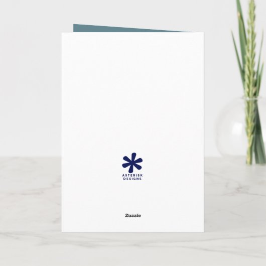 お父さんの日をロバ蹴ーとおもしろい願う カード (裏面)