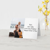 お父さんの日を明るくしよう：父の日の写真カード カード (黄色い花)