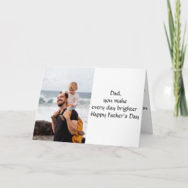 お父さんの日を明るくしよう:父の日の写真カード カード