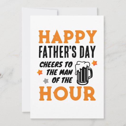 お父さんの日を祝って! 父の日のプレゼント シーズンカード (正面)