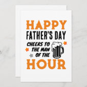 お父さんの日を祝って! 父の日のプレゼント シーズンカード (正面/裏面)