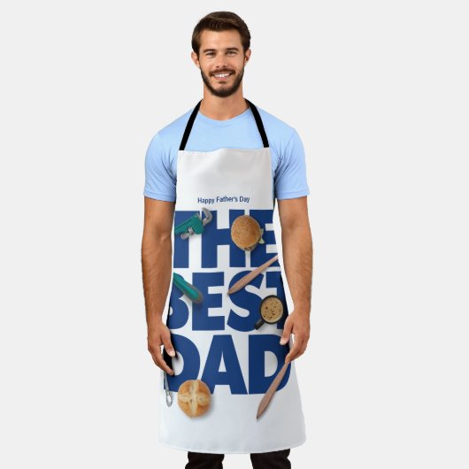 お父さんの日を自分らしく過ごす |最高のパパ エプロン (着用した状態)