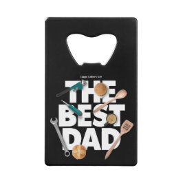 お父さんの日を自分らしく過ごす |最高のパパ – 暗 クレジットカード栓抜き