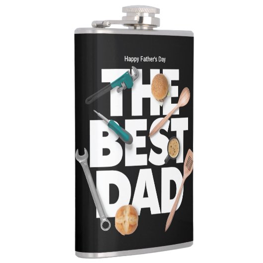 お父さんの日を自分らしく過ごす |最高のパパ – 暗 フラスク (右)
