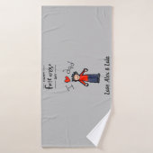 お父さんの日バスタオル。「私は自分のパパが好き」 バスタオル (バスタオル)