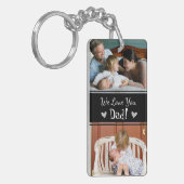 お父さんの日愛するパパ4写真 キーホルダー (正面左)