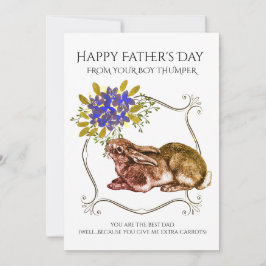 お父さんの日 – うさぎから白 シーズンカード