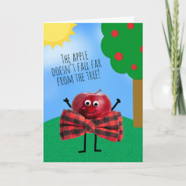 お父さんの日　りんごは木から遠く離れず シーズンカード